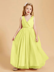 Tulle Junior Bridesmaid Dresses Satin Top Daffodil