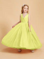 Tulle Junior Bridesmaid Dresses Satin Top Daffodil