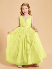 Tulle Junior Bridesmaid Dresses Satin Top Daffodil