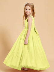 Tulle Junior Bridesmaid Dresses Satin Top Daffodil
