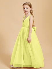 Tulle Junior Bridesmaid Dresses Satin Top Daffodil