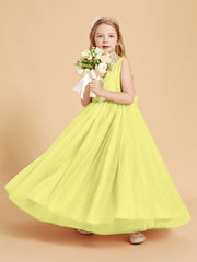 Tulle Junior Bridesmaid Dresses Satin Top Daffodil