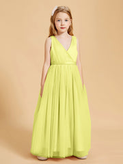 Tulle Junior Bridesmaid Dresses Satin Top Daffodil