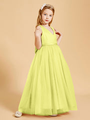 Tulle Junior Bridesmaid Dresses Satin Top Daffodil