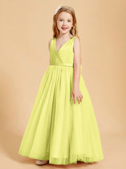 Tulle Junior Bridesmaid Dresses Satin Top Daffodil
