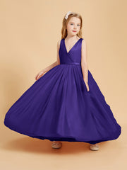 Tulle Junior Bridesmaid Dresses Satin Top Regency