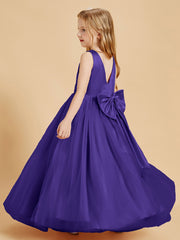 Tulle Junior Bridesmaid Dresses Satin Top Regency