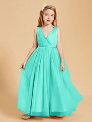 Tulle Junior Bridesmaid Dresses Satin Top Spa
