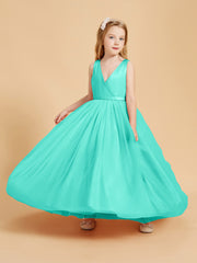 Tulle Junior Bridesmaid Dresses Satin Top Spa