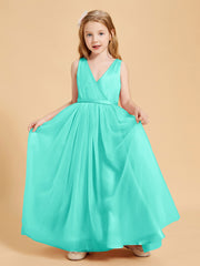 Tulle Junior Bridesmaid Dresses Satin Top Spa