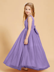 Tulle Junior Bridesmaid Dresses Satin Top Tahiti