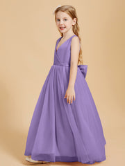 Tulle Junior Bridesmaid Dresses Satin Top Tahiti