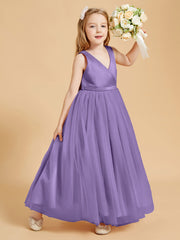 Tulle Junior Bridesmaid Dresses Satin Top Tahiti