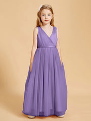 Tulle Junior Bridesmaid Dresses Satin Top Tahiti