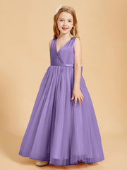 Tulle Junior Bridesmaid Dresses Satin Top Tahiti