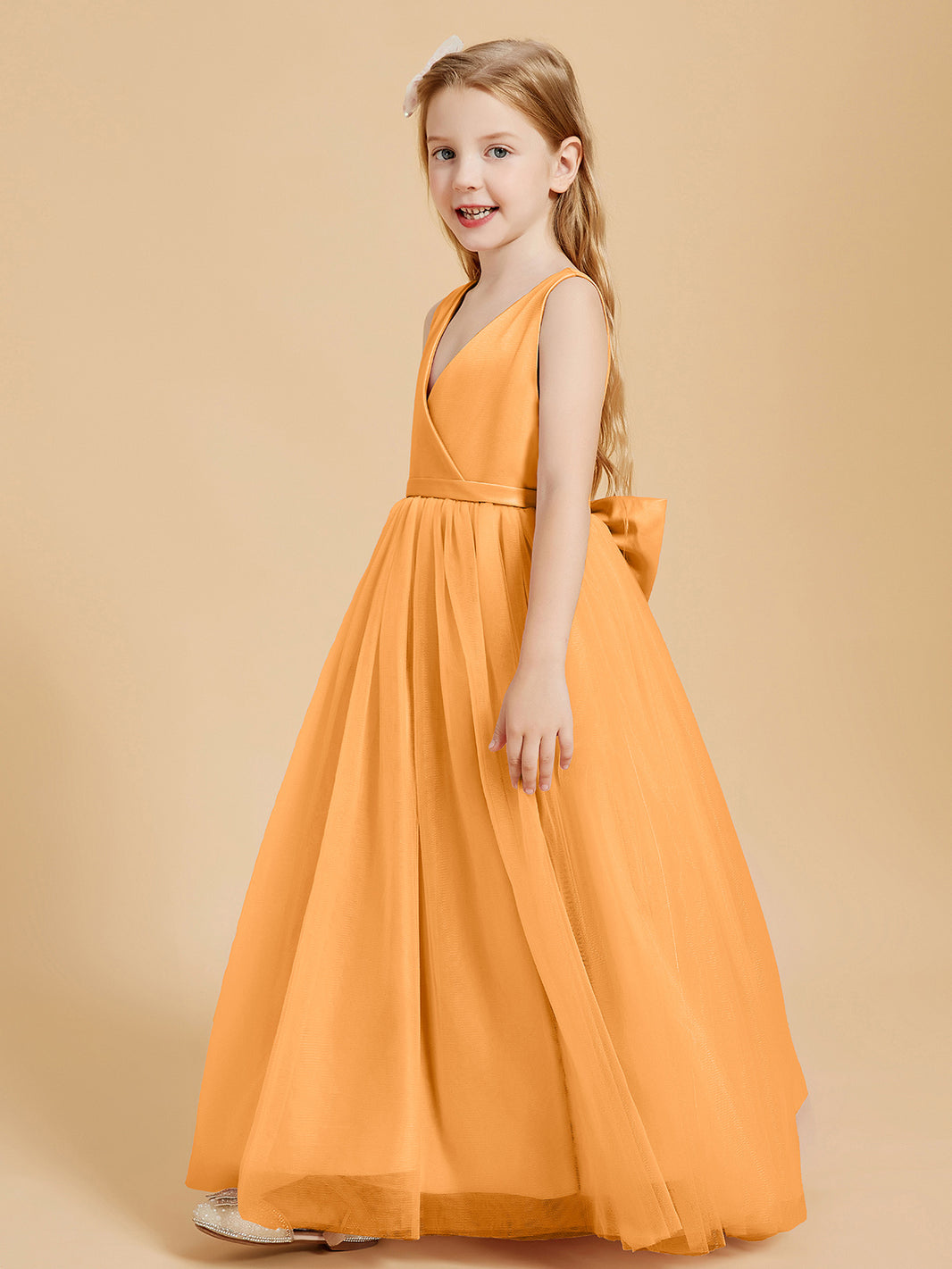 Yellow Junior Bridesmaid Dresses Ball Gown Yellow Childrens