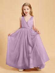 Tulle Junior Bridesmaid Dresses Satin Top Wisteria