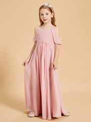 Off-the-Shoulder Bridesmaid Gown for Juniors Dusty Rose