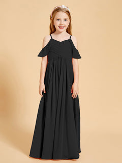 Off-the-Shoulder Bridesmaid Gown for Juniors Black