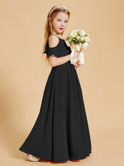 Off-the-Shoulder Bridesmaid Gown for Juniors Black