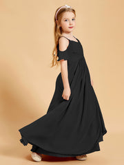 Off-the-Shoulder Bridesmaid Gown for Juniors Black