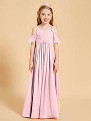 Off-the-Shoulder Bridesmaid Gown for Juniors Blushing Pink