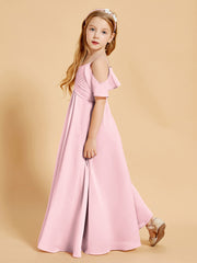 Off-the-Shoulder Bridesmaid Gown for Juniors Blushing Pink