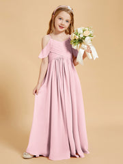 Off-the-Shoulder Bridesmaid Gown for Juniors Blushing Pink