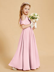 Off-the-Shoulder Bridesmaid Gown for Juniors Blushing Pink