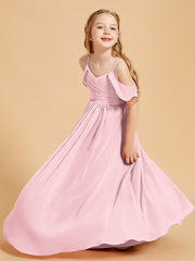 Off-the-Shoulder Bridesmaid Gown for Juniors Blushing Pink