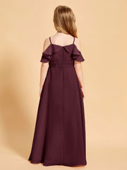 Off-the-Shoulder Bridesmaid Gown for Juniors Cabernet