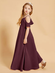 Off-the-Shoulder Bridesmaid Gown for Juniors Cabernet
