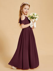 Off-the-Shoulder Bridesmaid Gown for Juniors Cabernet