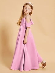 Off-the-Shoulder Bridesmaid Gown for Juniors Candy Pink