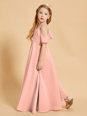 Off-the-Shoulder Bridesmaid Gown for Juniors Coral