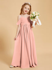Off-the-Shoulder Bridesmaid Gown for Juniors Coral