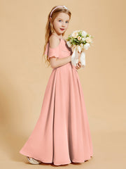 Off-the-Shoulder Bridesmaid Gown for Juniors Coral