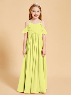 Off-the-Shoulder Bridesmaid Gown for Juniors Daffodil