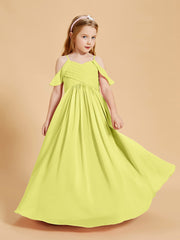 Off-the-Shoulder Bridesmaid Gown for Juniors Daffodil
