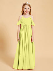 Off-the-Shoulder Bridesmaid Gown for Juniors Daffodil