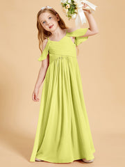 Off-the-Shoulder Bridesmaid Gown for Juniors Daffodil