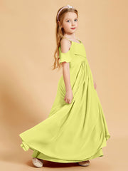 Off-the-Shoulder Bridesmaid Gown for Juniors Daffodil