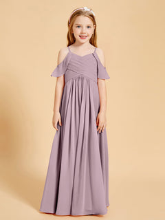 Off-the-Shoulder Bridesmaid Gown for Juniors Dusk