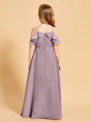 Off-the-Shoulder Bridesmaid Gown for Juniors Dusk