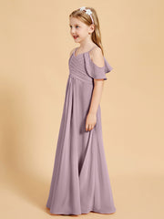 Off-the-Shoulder Bridesmaid Gown for Juniors Dusk