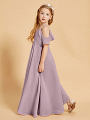 Off-the-Shoulder Bridesmaid Gown for Juniors Dusk