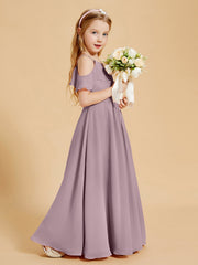 Off-the-Shoulder Bridesmaid Gown for Juniors Dusk