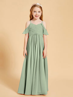 Off-the-Shoulder Bridesmaid Gown for Juniors Dusty Sage