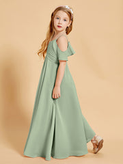 Off-the-Shoulder Bridesmaid Gown for Juniors Dusty Sage