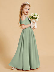 Off-the-Shoulder Bridesmaid Gown for Juniors Dusty Sage